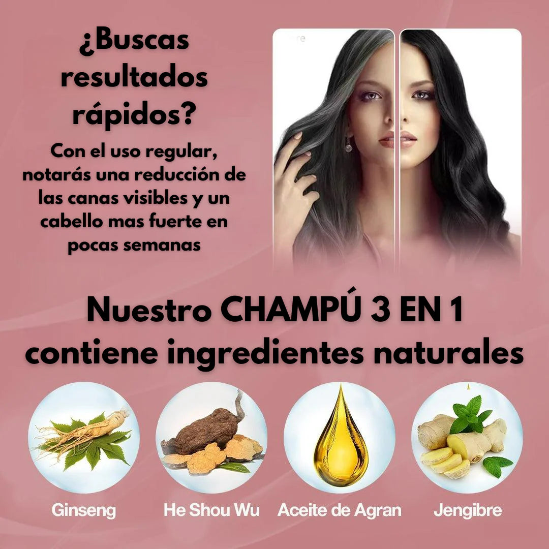 Champú para canas 100ml negro